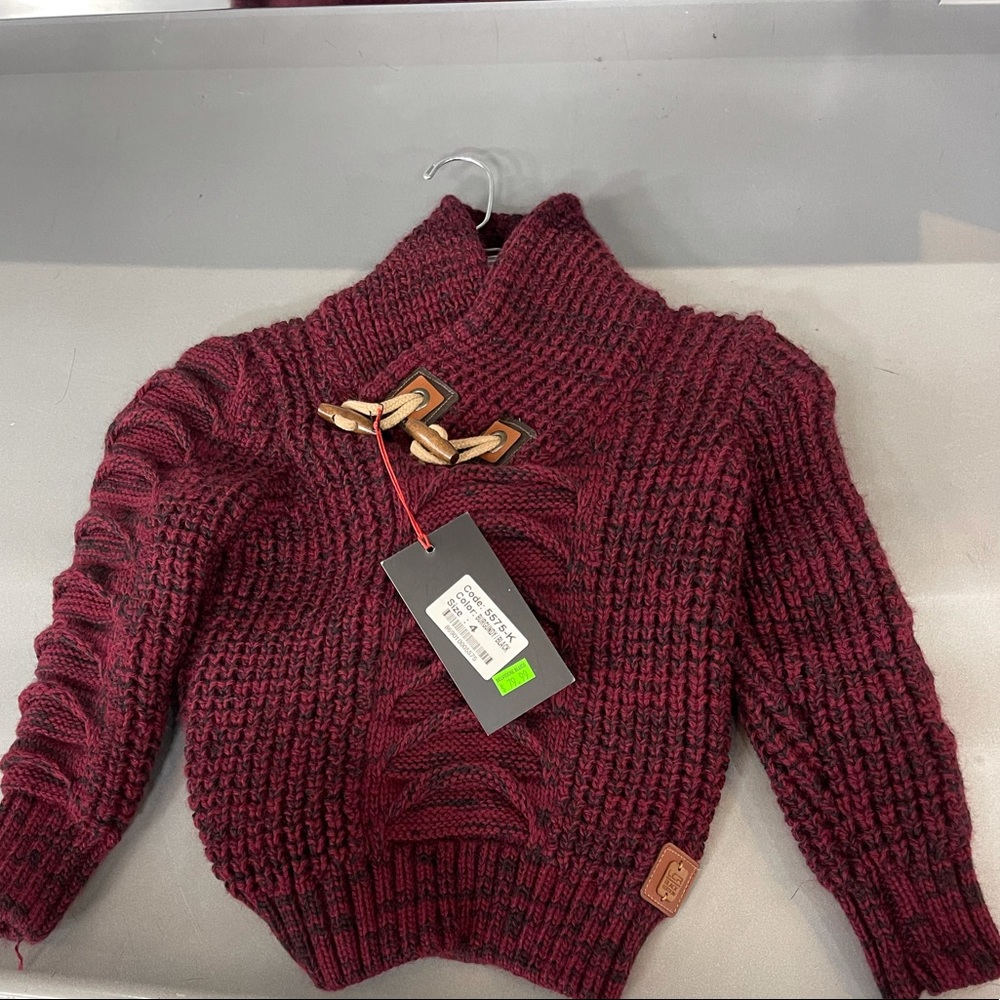 Kids knitted pullover sweater